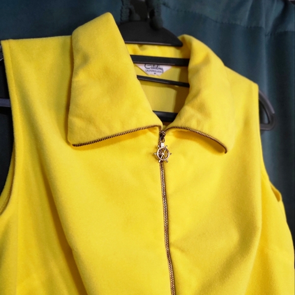 Vintage 70s Hand-embroidered Terrycloth Mini Dress/ Cover-up- Size Medium - Picture 2 of 5